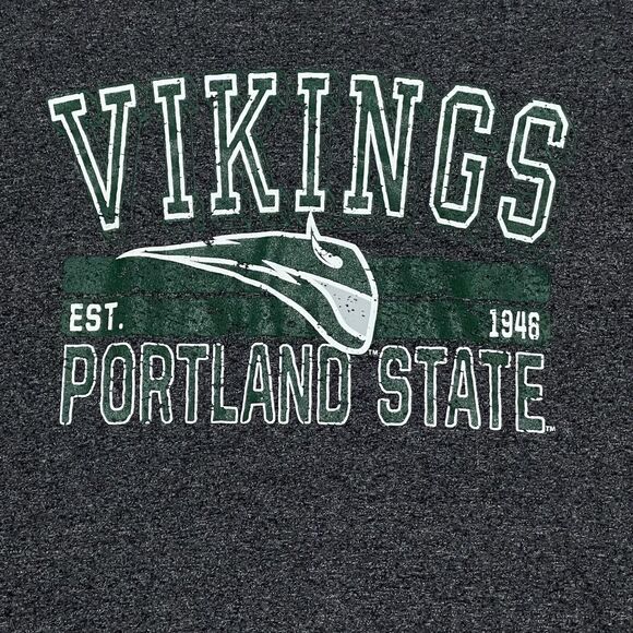 Portland State Vikings Shirt Women 2XL XXL Couture Gray PSU University Game Day - Picture 2 of 8